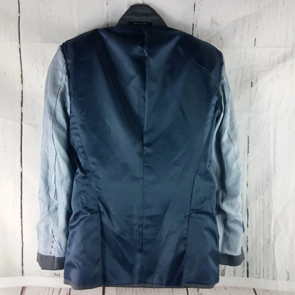 Altamoda By MW 36S 2 Button Gray Modern Fit Suit Blazer Jacket